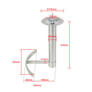 Pieds <span class=keywords><strong>de</strong></span> base <span class=keywords><strong>de</strong></span> chaise Base chromée Coussin souple <span class=keywords><strong>Tabouret</strong></span> <span class=keywords><strong>de</strong></span> <span class=keywords><strong>bar</strong></span> haut Base <span class=keywords><strong>de</strong></span> chaises Haute durabilité Support personnalisable moderne en acier inoxydable - Product Image 6