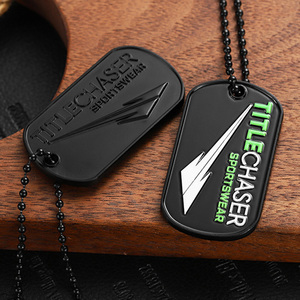 Nuevo Collar con Placa de Identificación para Perro, en Oro, Plata y Negro, de Aleación de Zinc, con Esmalte Metálico, Diseño 3D y 2D, Personalizable por el Fabricante, para Hombre - Product Image 3