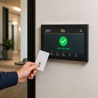 Panel de Control de Acceso POE con Tableta Android 15 de 4.99 Pulgadas para Montaje en Pared, RK3566, NFC, RFID, RS485, RS232, Modo Kiosco, Firmware Personalizado OEM