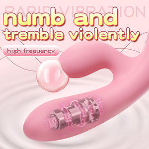 Vibratore <span class=keywords><strong>Rabbit</strong></span> in Silicone a Doppia Vibrazione Impermeabile per Stimolazione Clitoridea, Giocattolo per Masturbazione Femminile, Vendita Diretta dal Produttore - Product Image 4
