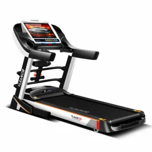 Treadmill Elektrik Bermotor, Peralatan Fitness Rumah Dapat Dilipat untuk Berlari