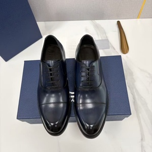 Chaussures habillées Oxford en cuir véritable noir à bout rond, à lacets, couleur unie, pour le bureau et la carrière, pour hommes, toutes saisons, semelle extérieure en caoutchouc, chaussures cd - Product Image 3