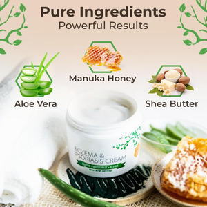 Crème au miel de Manuka pour le corps, biologique, naturelle, végétalienne, nourrissante, hydratante, réparatrice, pour l'eczéma et les éruptions cutanées, tous types de peau - Product Image 3