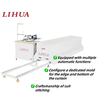 Máquina de Coser Industrial Lihua para Dobladillos, Máquina Automática para Coser Cortinas Textiles para el Hogar