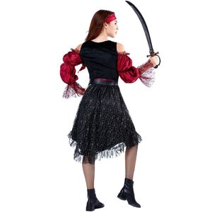 Costume de jeu de rôle pour Halloween, inspiré des films et séries TV, ensemble de costumes de couple de capitaines pirates des Caraïbes pour performance scénique - Product Image 4