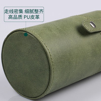 Porte-pinceaux de maquillage en cuir de grande taille en gros, étui de rangement portable pour pinceaux de voyage, logo personnalisé