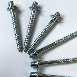Flanged Hex Carbon Steel <b>Screws</b> 14x70 Zinc Plated For Wood Construction Industry - Product Image 2