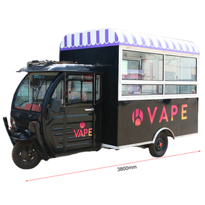 アイスクリームとコーヒー販売カート付きのカスタムモバイルフードトラック（屋台用軽食、ホットドッグ販売用） - Product Image 1