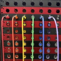 Panneau de brassage 1U mince pour montage en rack, pour studio et instruments, avec prise jack mâle XLR 3 broches et prise de signal mâle 3 conducteurs vers 8 canaux femelles