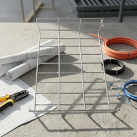 Kit complet de panier à câbles en acier Q235 avec surface électrogalvanisée, incluant support mural et tige de suspension