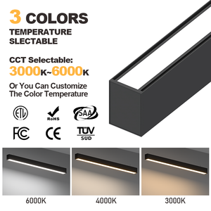 Chất lượng cao có thể kết nối 20W 30W 40W 50W 60W LED tuyến tính ánh sáng mặt dây chuyền tuyến tính ánh sáng lịch thi đấu - Product Image 4