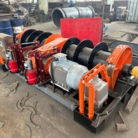 Treuil électrique à double tambour DINGLI 2JM10 6, type conventionnel, pour la manutention de plateformes de maintenance de chaudières