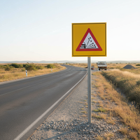 Carrelage de sol réfléchissant 90x90 cm en matériau détaché pour signalisation routière