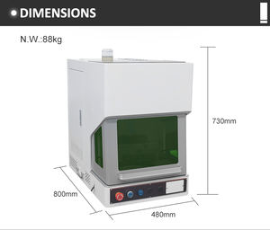 ماكينة وضع علامات النقش بالليزر على المجوهرات المغلقة من LaserDelta لصنع قلادة اسم الذهب الفضة - Product Image 4