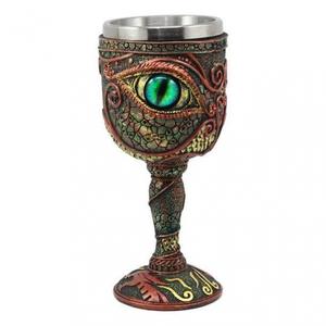 Copa de bronce antiguo europeo de Metal, Copas de ojo de <span class=keywords><strong>diablo</strong></span> de serpiente de Halloween, cáliz, decoración de Ojos de dragón, artesanías, copa de <span class=keywords><strong>vino</strong></span> tinto de resina - Product Image 1