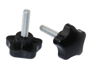 中国製高品質OEMプラスチック梅の花型手回しネジ、家具用ハンドツイストスクリューノブネジ - Product Image 2