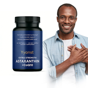 Cápsulas blandas de CoQ10 y AXTAXANTHIN de marca privada de alta calidad que promueven la salud del corazón, la salud de la piel y aumentan la energía celular. - Product Image 1