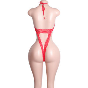 Ensemble de Lingerie Bikini Teddy à lacets transparent Mini robe à bretelles Costume de <span class=keywords><strong>danseuse</strong></span> <span class=keywords><strong>érotique</strong></span> Clubwear Pole Dance Outfit Strass Exotique - Product Image 6