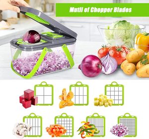 เครื่องหั่นผักผลไม้แบบมือหมุน 22 in 1 รุ่น Kitchen 22 สำหรับหั่นหัวหอมและผักอื่นๆ อุปกรณ์ครัว - Product Image 2