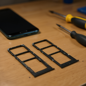 Bandeja para Tarjeta SIM y Micro SD Negra de Repuesto para Samsung Galaxy A12 A125F - Product Image 3