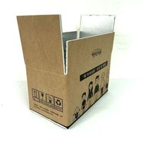 Boîte en papier d'isolation thermique personnalisable en gros, durable et fiable, emballage en mousse jetable, carton pour aliments congelés