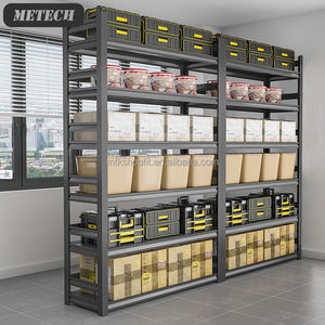 ברזל שחור מתכווננת אחסון תעשייתי מדפים פלדה זול חדש הנחה stackable & מדפים - Product Image 6