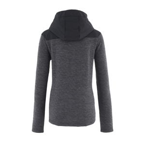 Top zippé en molleton noir chaud pour <span class=keywords><strong>femme</strong></span> - Product Image 2