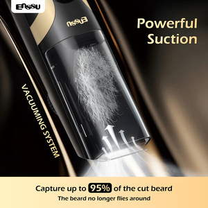 Máquina de Afeitar Eléctrica ENSSU <span class=keywords><strong>para</strong></span> Barba y Vello Corporal, Afeitadora Masculina con Cuchillas de Acero Inoxidable, Motor de 6000 RPM, Batería de 800 mAh, Uso Doméstico - Product Image 2