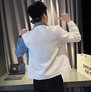 Chaqueta de Motociclista para Hombre, Cierre de Botones, Estilo Casual de Otoño, Antibacteriana, de Alta Calidad - Product Image 2