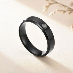 Anillo De Pareja De Acero Inoxidable Sun Moon Star Religious Couples <b>Ring</b> <b>Black</b> Titanium Steel <b>Ring</b> <b>for</b> Women <b>Men</b> Lovers Jewelry - Product Image 3