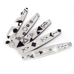Lima de uñas duradera de esmeril en forma de rombo, 80 granos, pulidor de doble cara para manicura y pedicura - Product Image 3