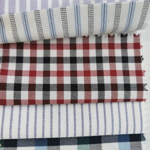 Đầy Màu Sắc Fancy Sợi Nhuộm Kẻ Sọc 100 Cotton Oxford Áo Sơ Mi Vải - Product Image 4