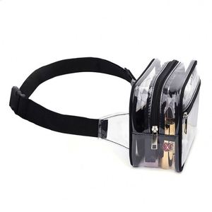 Riñonera Transparente Personalizable con Logotipo, Correa Ajustable, Impermeable, Bolsa de Cintura de PVC Transparente, Venta al Por Mayor - Product Image 3