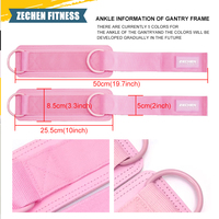 Sangles de cheville pour appareils de musculation, taille unique, sangles de cheville avec rembourrage de qualité supérieure pour femmes et hommes, pour les séances d'entraînement des fessiers à la salle de sport