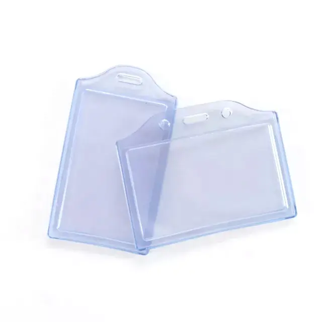 PVC Hard Case Game Bankkarte tasche Aufbewahrung Clear Pocket Staff Badge ID-Karten halter Hot Sale PVC Clear Pouch Karten halter