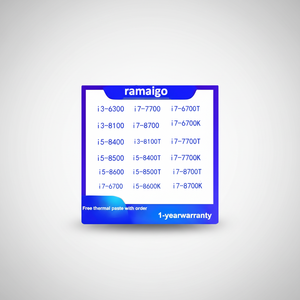 I3 6300 8100 8100T <span class=keywords><strong>I5</strong></span> 8400 8400T 8500 8500T 8600 I7 6700 6700T 7700 8700 6700K 7700T <span class=keywords><strong>7700K</strong></span> 8700T 8700K CPU - Product Image 1