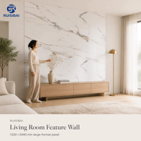 Panneau mural flexible en PVC effet marbre, haute brillance, protection UV, imperméable, pour la maison moderne