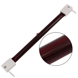 Lampe IR Quartz Lampe chauffante infrarouge Ruby Halogène Tube chauffant élément chauffant pour cabine de pulvérisation