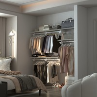 CLOSETART Vente flash : Porte-vêtements moderne, portable et pliable, pour dressing, rangement, armoire, atelier, salon