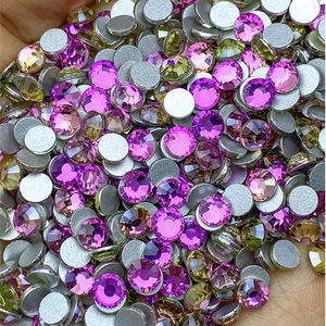 Prêt à Expédier Strass Stock Haute Qualité Cristal Verre En Vrac Non Chaud Retour Strass Fix Plat Brillant Diamant - Product Image 2
