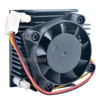 Ventilateur en aluminium R124010SL 40x40x10mm DC12V 3 broches à roulement à bille 5500 tr/min, dissipateur thermique pour boîtier d'ordinateur, carte mère, CPU (nord-ouest)