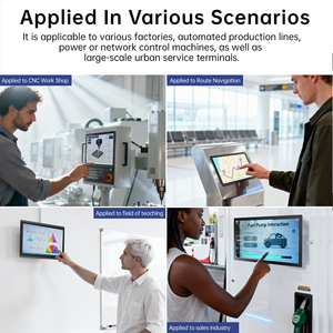 <span class=keywords><strong>Monitor</strong></span> Layar Sentuh Industri Terpasang di Dinding dengan Bingkai Terbuka VESA 7~27 Inci, Layar LCD Metal HD VGA - Product Image 2