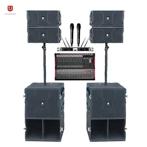 T.I pro audio équipement de sonorisation professionnel utilisé alimenté unique 10 pouces 2 voies passif line array haut-parleurs