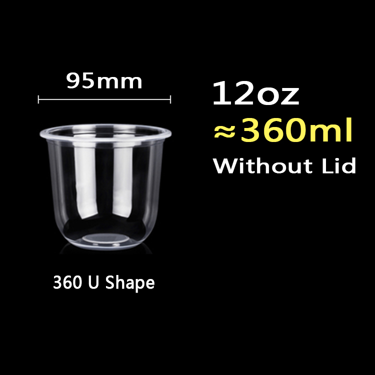 Taza de la forma de 95mm-12oz 360ml U