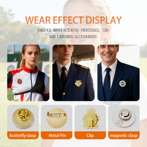 Хит продаж: Металлический значок на заказ, произвольной формы, для клуба, модный - Product Image 5