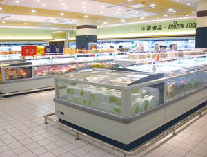 Congélateur d'îlot pour supermarché, vitrine réfrigérée pour aliments surgelés, réfrigérateur pour fabricants - Product Image 2