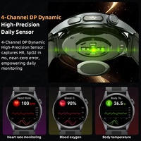 Reloj Inteligente BWS200 con Medición de Presión Arterial, Brazalete Inflable, NFC, Transmisión de Voz, Atención Remota, Compartir Datos, Temperatura Corporal, Recordatorio de Llamadas