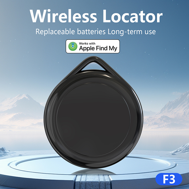 MFI Certified Mini GPS Tracker with for for Elderly & Pet Keychain Use Real-Time Tracking & IOS App Control