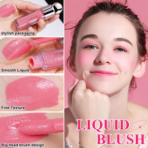 Crème de blush liquide bio, sans cruauté, imperméable, maquillage, blush liquide, marque privée, blush rose longue durée, illuminateur, blush crème - Product Image 3