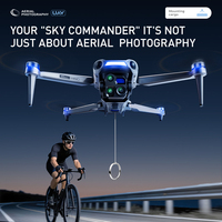 P51 Long Range FPV Drone 1080P HD Camera 5G WiFi Transmission Brushless GSP Foldable RC Drone for Aerial Photography and Outdoor